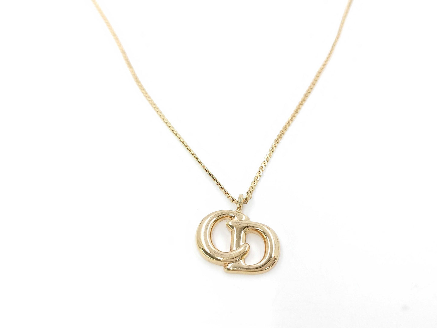 Dior Gold Logo Necklace Necklace