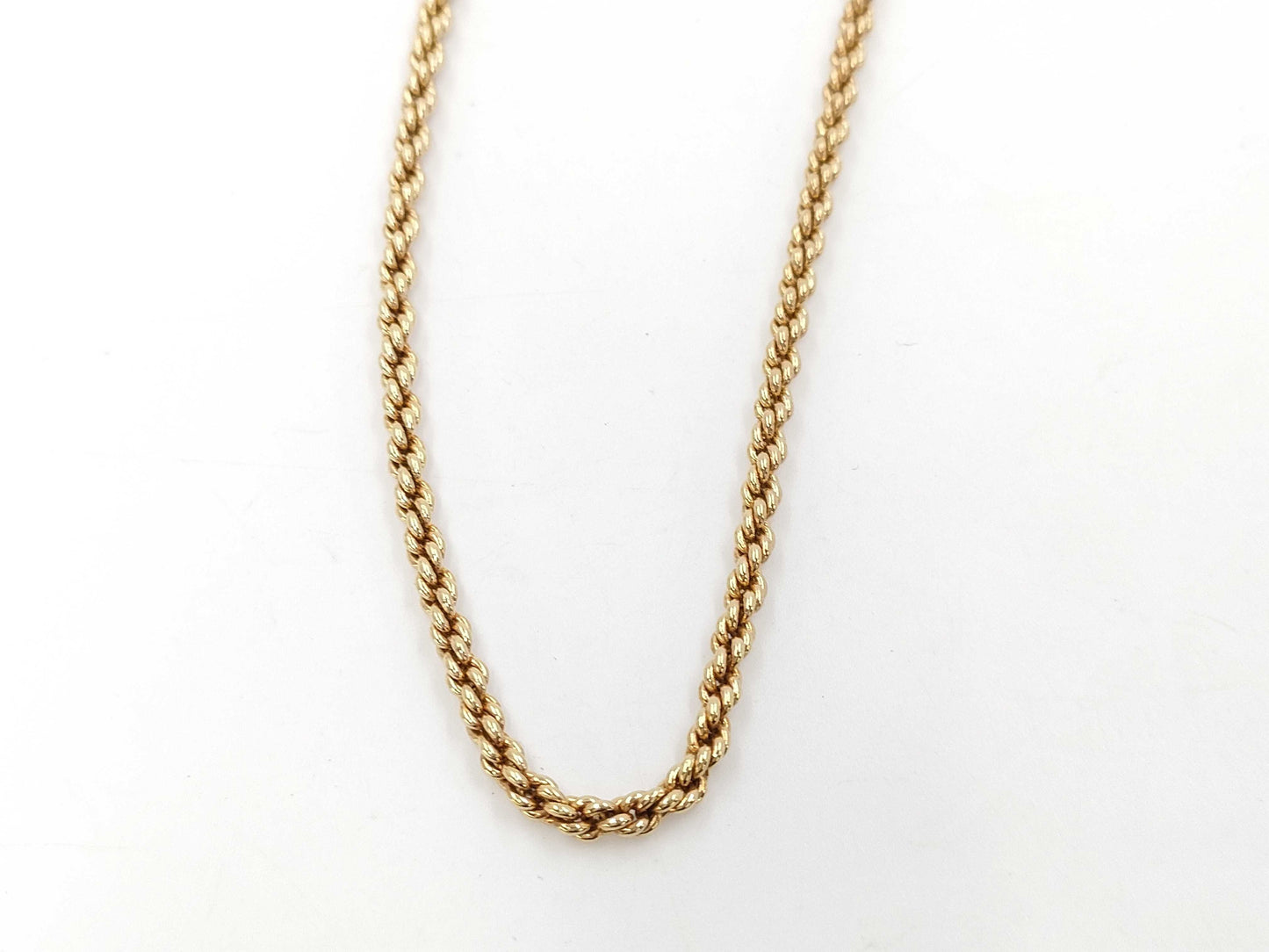 Dior Gold Oval Logo Necklace Necklace
