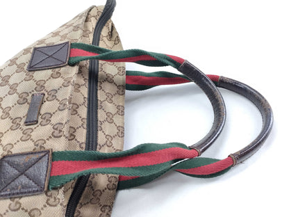 GUCCI GG Canvas GUCCI Handbag gg Sherry Line Tote Bag