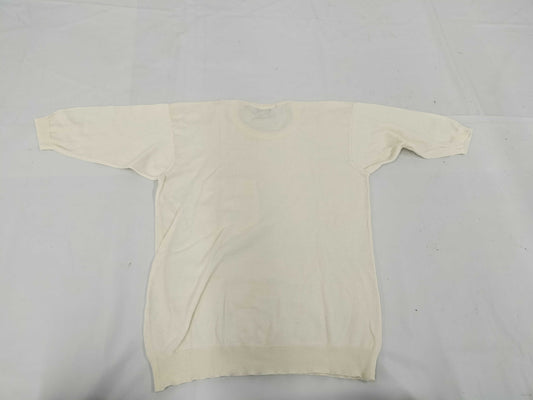 CHANEL CHANEL Cocomark Knitted T-Shirt White Top