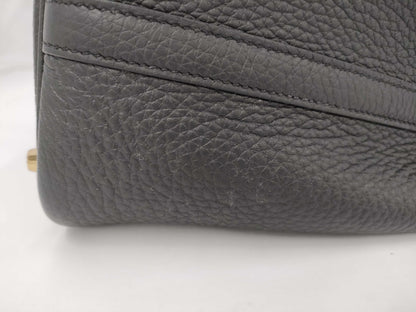 HERMES Picotin Lock PM Tryon Clemence Black GP K Engraved Handbag