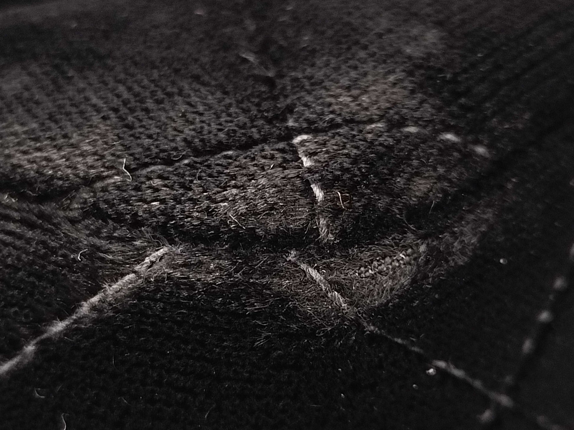 CHANEL Horizontal Backpack Velor Black GP Rucksack