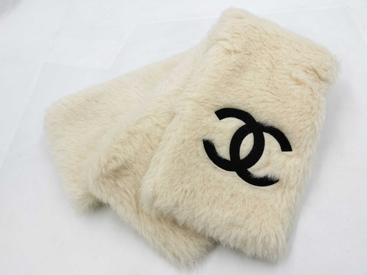 CHANEL Muffler Alpaca White Other Accessories