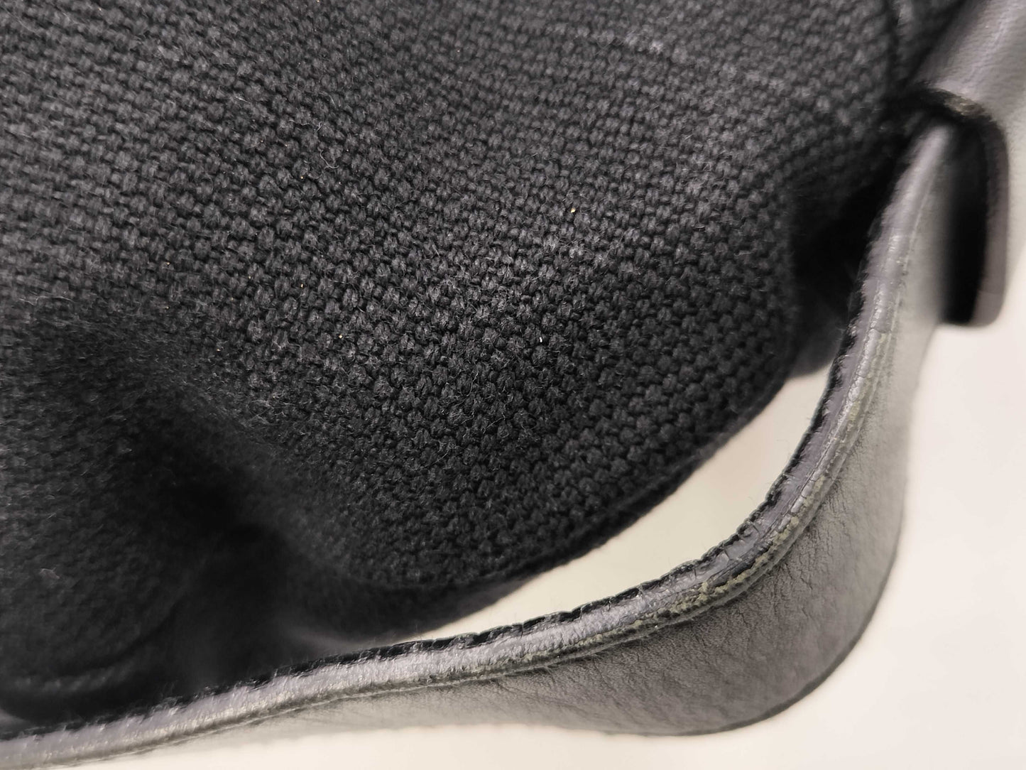 Yves Saint Laurent Mombasa Canvas Black SS Shoulder Bag