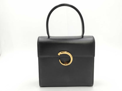 Cartier Cartier Pantail Calf Black GP Handbag