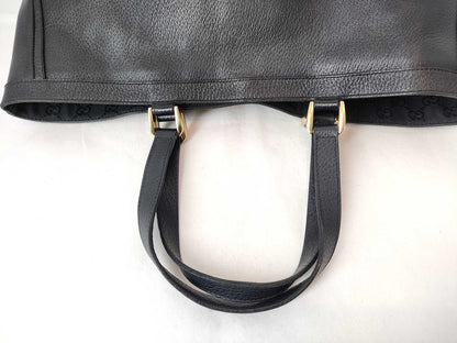 GUCCI GUCCI Abbey Leather Tote Bag 141472 Black/Gold W39cm Tote Bag