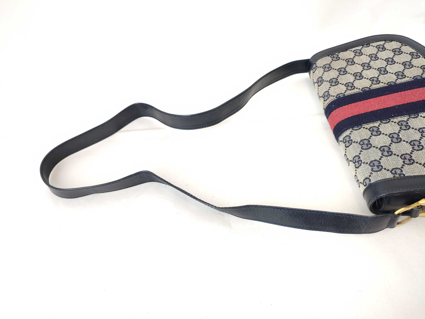 GUCCI GG Canvas GUCCI Supreme Shoulder Bag Navy/Grey W25cm Shoulder Bag