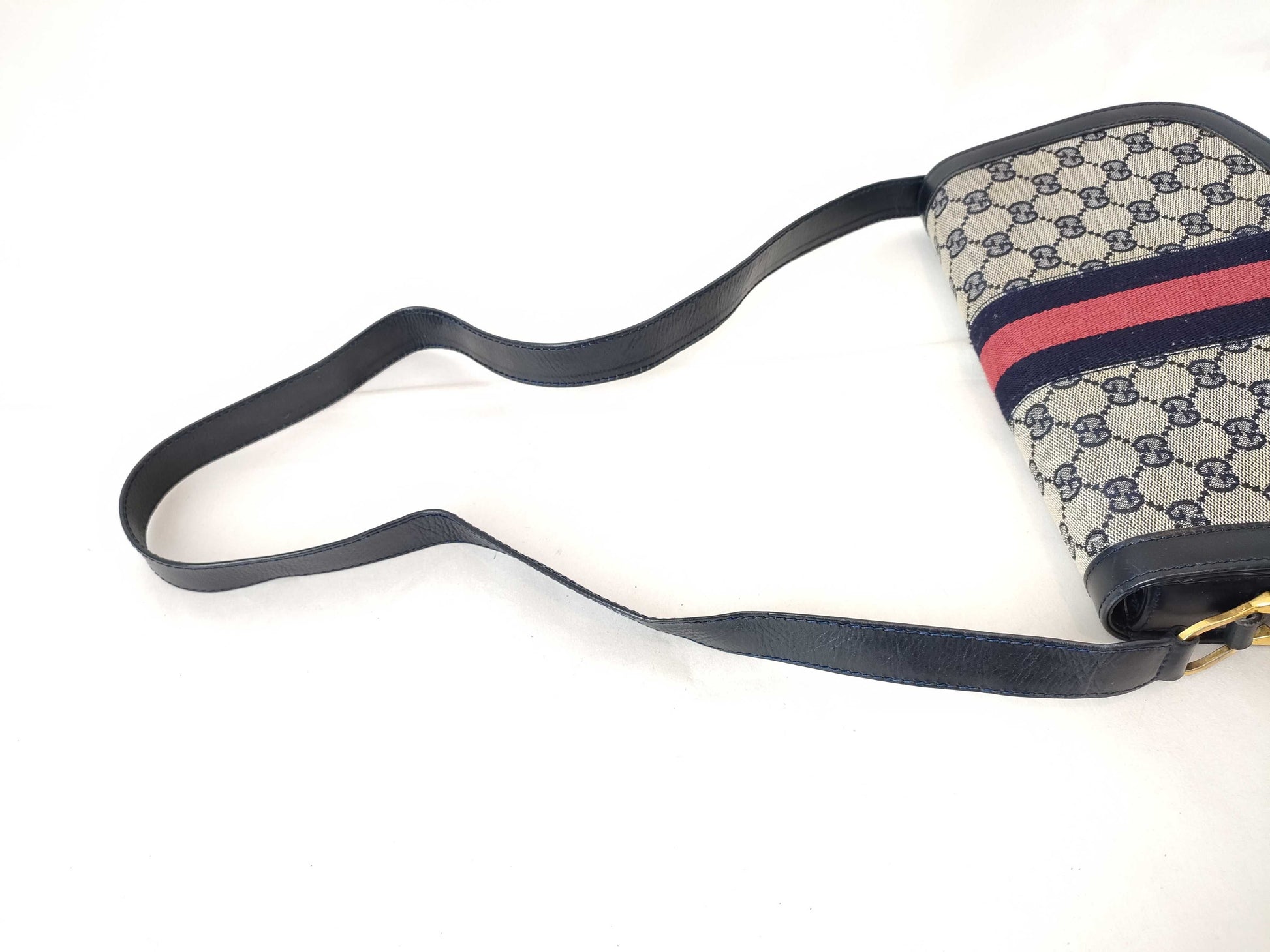 GUCCI GG Canvas GUCCI Supreme Shoulder Bag Navy/Grey W25cm Shoulder Bag