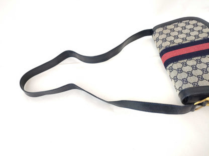 GUCCI GG Canvas GUCCI Supreme Shoulder Bag Navy/Grey W25cm Shoulder Bag