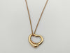 Tiffany&Co. Open Heart YG 750 4.3g Necklace 