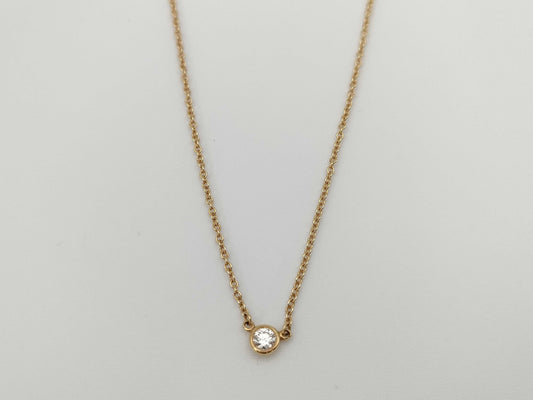 Tiffany & Co. By the Yard 1PD YG Au750 1.8g Necklace 
