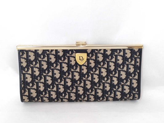 Dior Trotter DIOR Trotter Clutch Bag Navy/Beige W28cm Clutch Bag