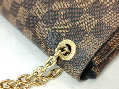 LOUIS VUITTON Damier LV Damier Vavin PM Chain Shoulder Bag N40113 Even/Cream Shoulder Bag