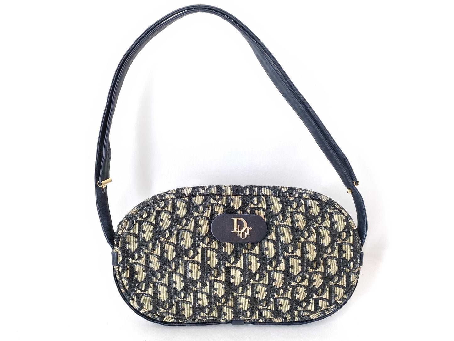 Dior Trotter DIOR Trotter Shoulder Bag Beige/Navy W27cm Shoulder Bag