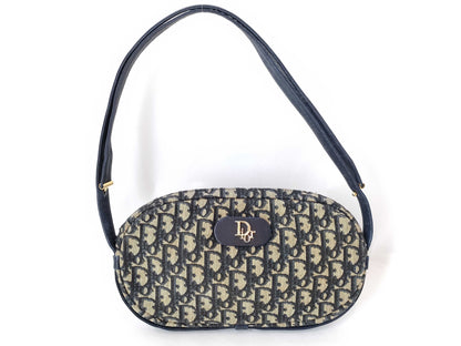 Dior Trotter DIOR Trotter Shoulder Bag Beige/Navy W27cm Shoulder Bag
