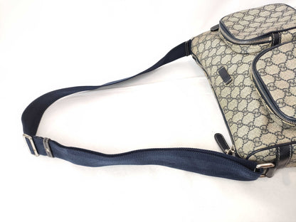 GUCCI GG Supreme GUCCI Supreme Shoulder Bag 246881 Grey/Navy W32cm Shoulder Bag
