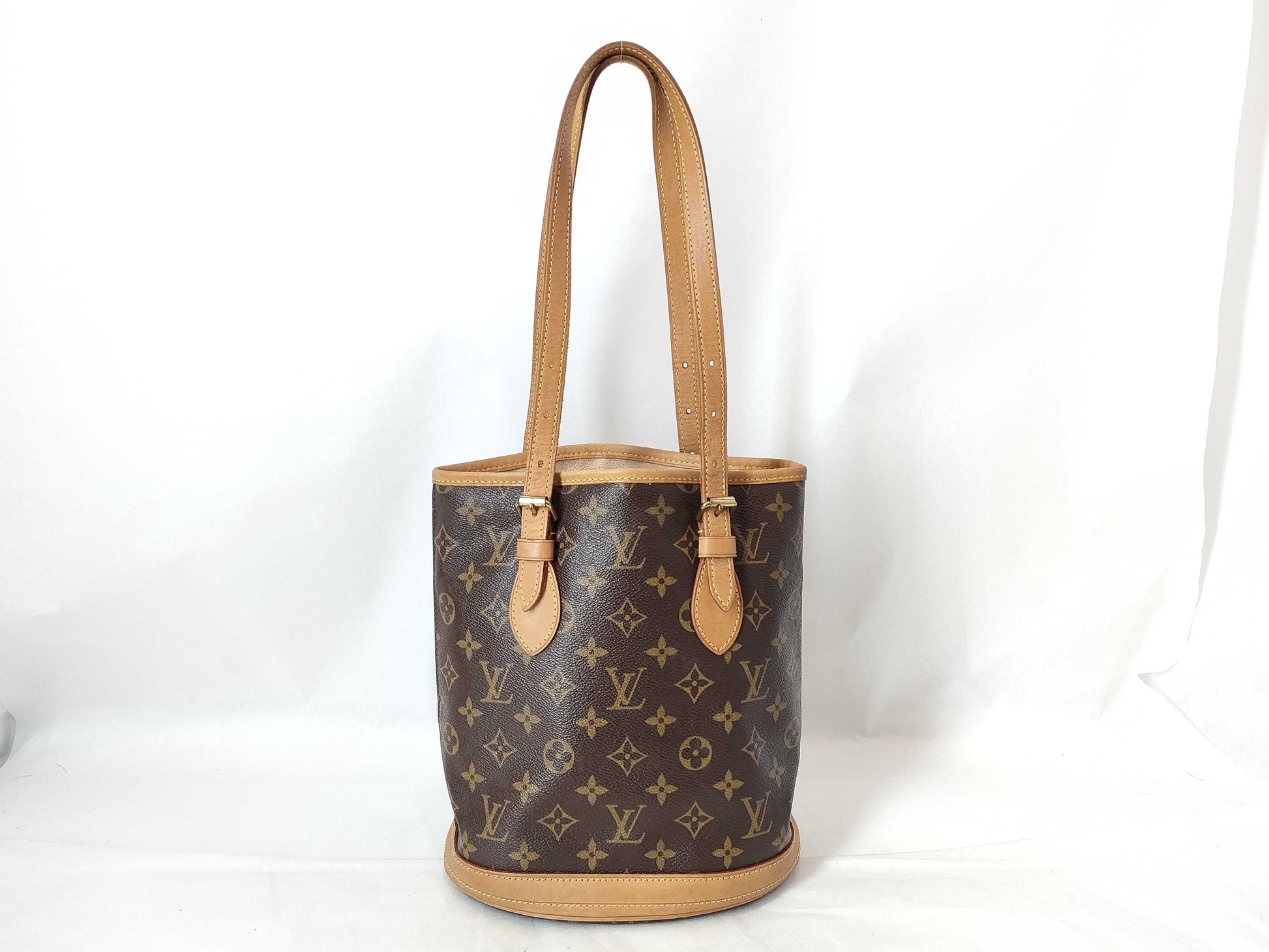 LOUIS VUITTON Monogram LV Monogram Bucket PM Tote Bag M42238 Handbag Without Pouch