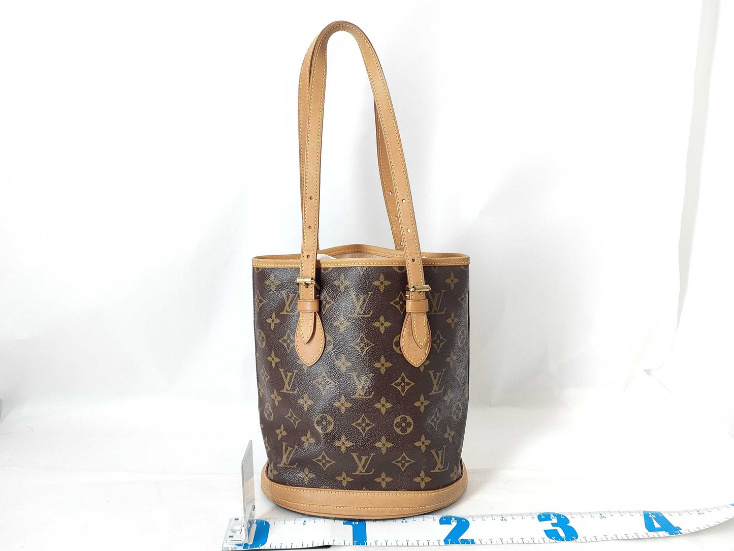LOUIS VUITTON Monogram LV Monogram Bucket PM Tote Bag M42238 Handbag Without Pouch