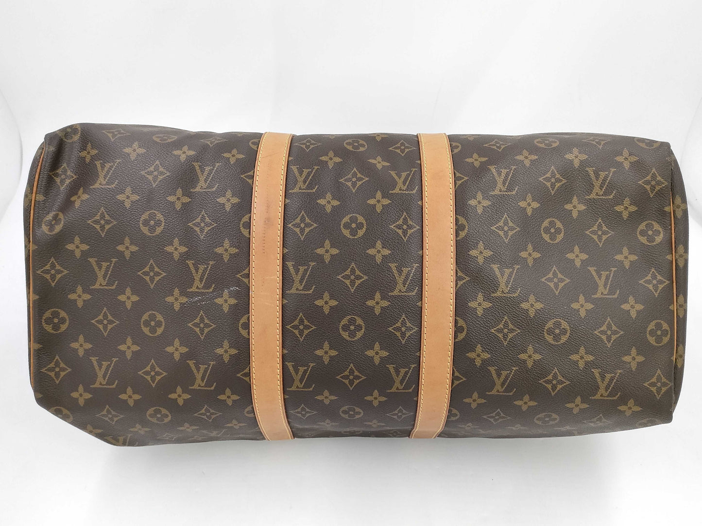 LOUIS VUITTON Monogram Keypol 50 M41426 SP0935 Name Tag Poignier Boston Bag