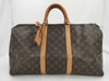LOUIS VUITTON Monogram Keypol 50 M41426 SP0935 Name Tag Poignier Boston Bag