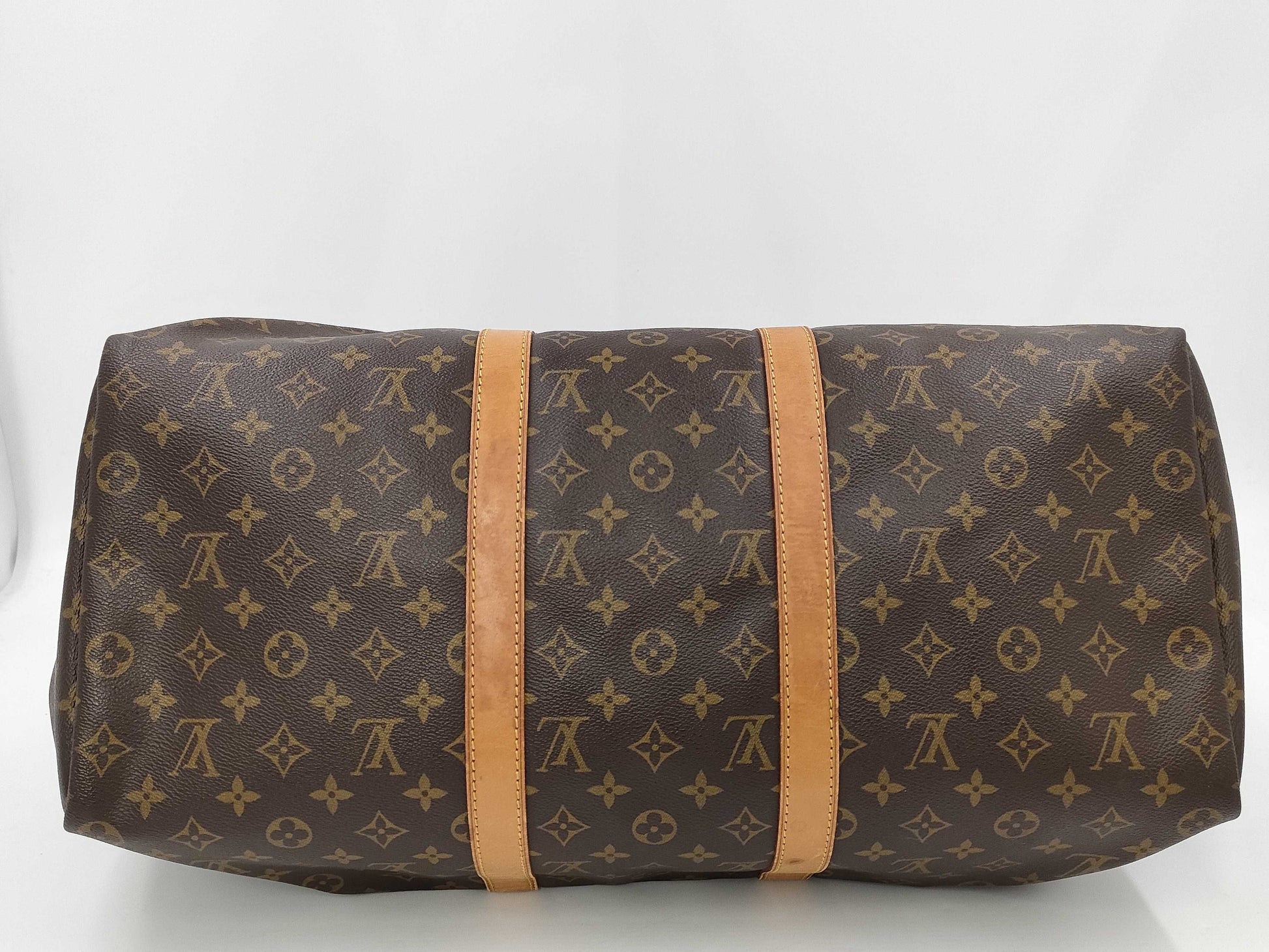 LOUIS VUITTON Monogram Keypol 50 M41426 SP0975 Name Tag Poignier Boston Bag