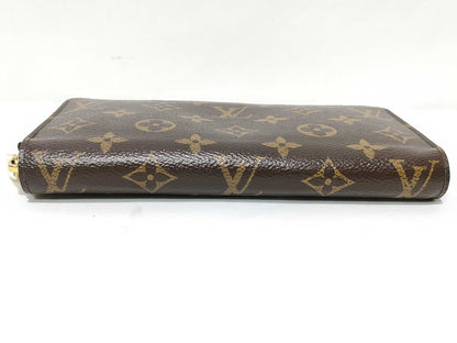 LOUIS VUITTON Monogram Monogram Zippy M41895 CA1139 Fuchsia Wallet