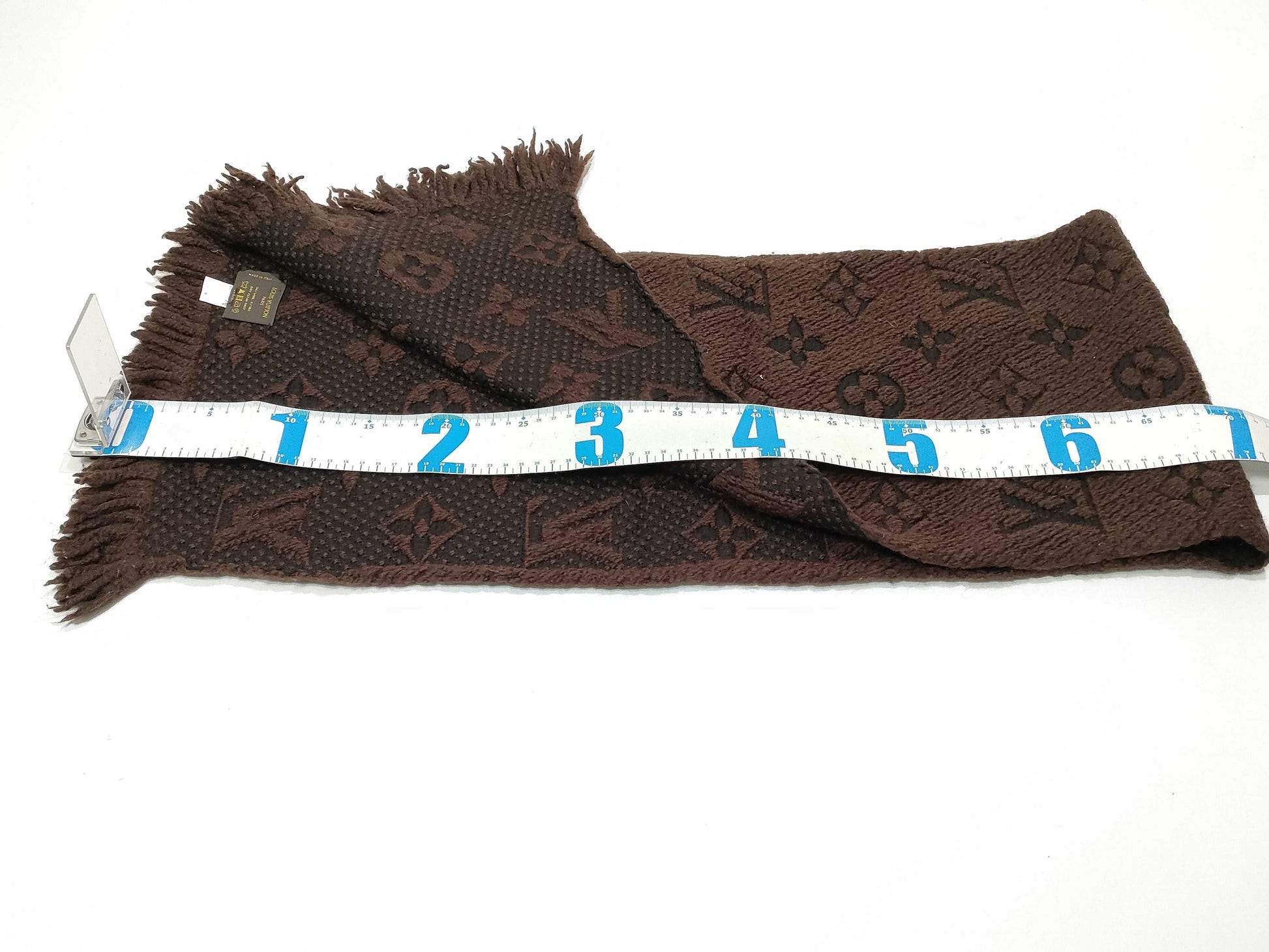 LOUIS VUITTON Monogram Echarpe Logomania Monogram M72241 Marron Muffler