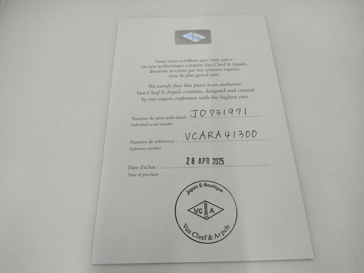 Van Cleef&Arpels Vintage Alhambra 5P Onyx YG Au750 11.5g Bracelet & Bangle 