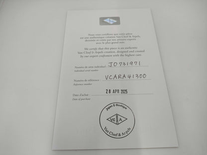 Van Cleef&Arpels Vintage Alhambra 5P Onyx YG Au750 11.5g Bracelet & Bangle 