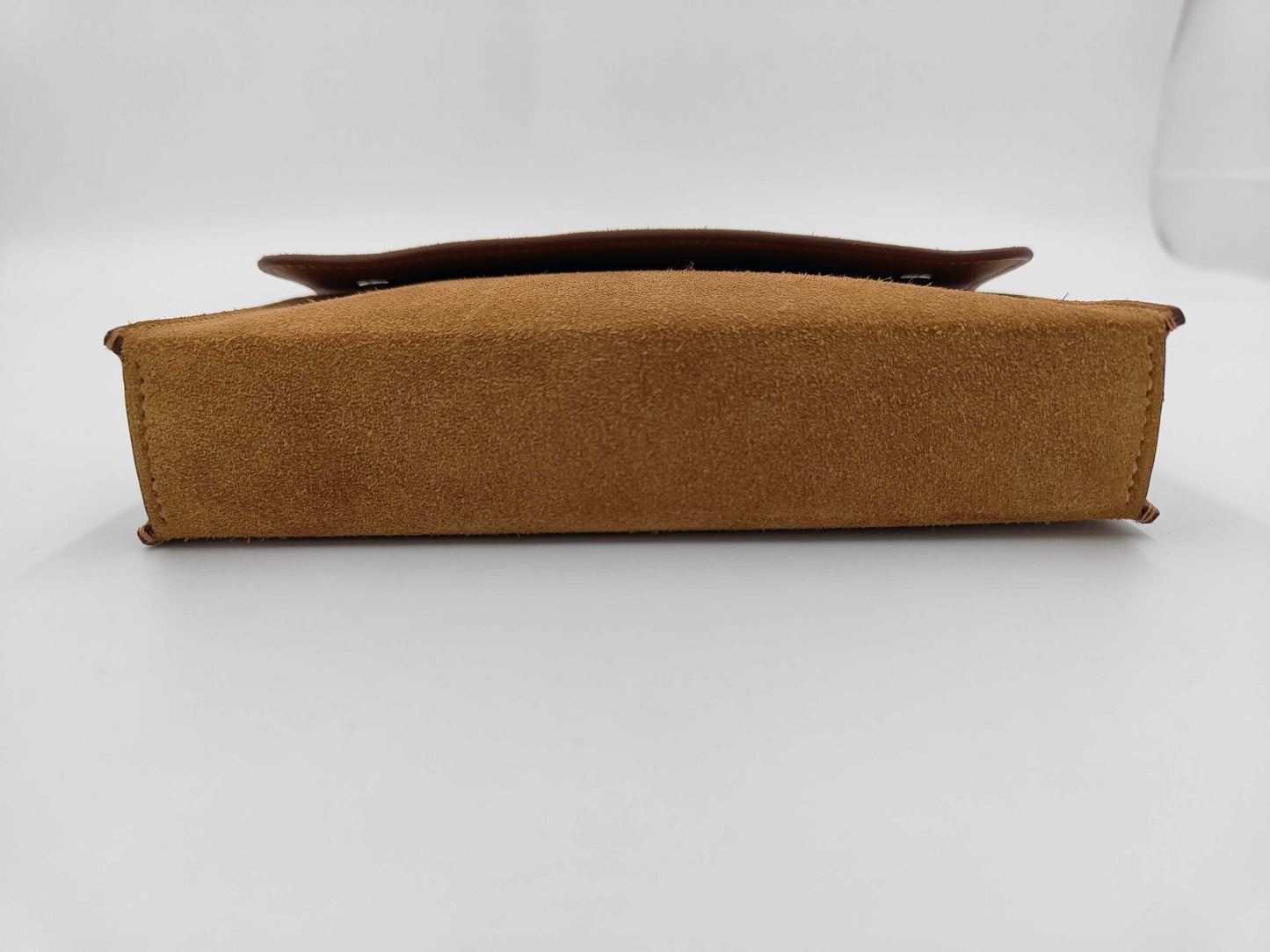 HERMES Knap-to-Go Grizzly/Swift Chamois/Gold W-Engraved Shoulder Bag