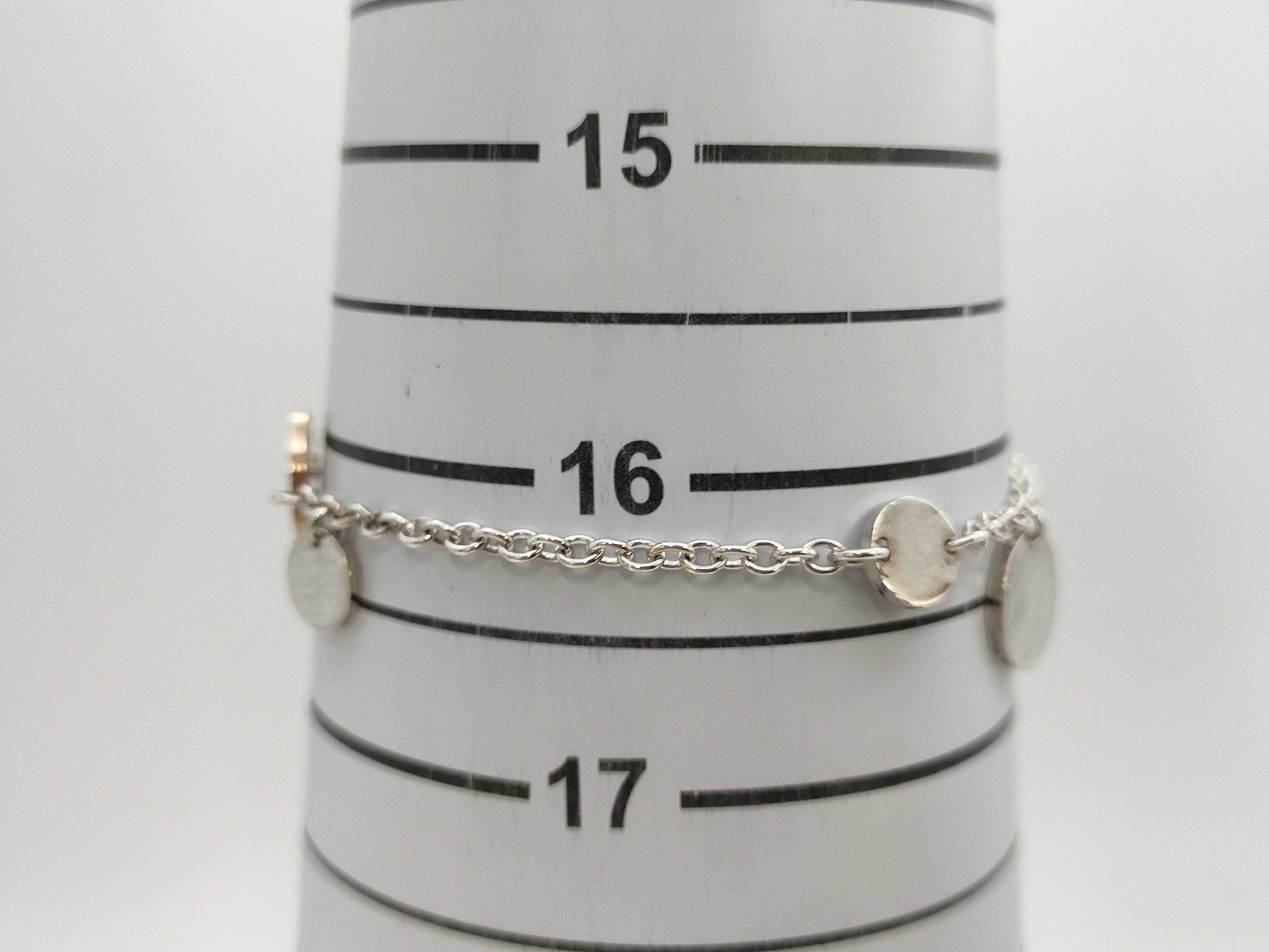 HERMES Ex-Libris PG SV925/Au750 8.0g Bracelet Bangle 