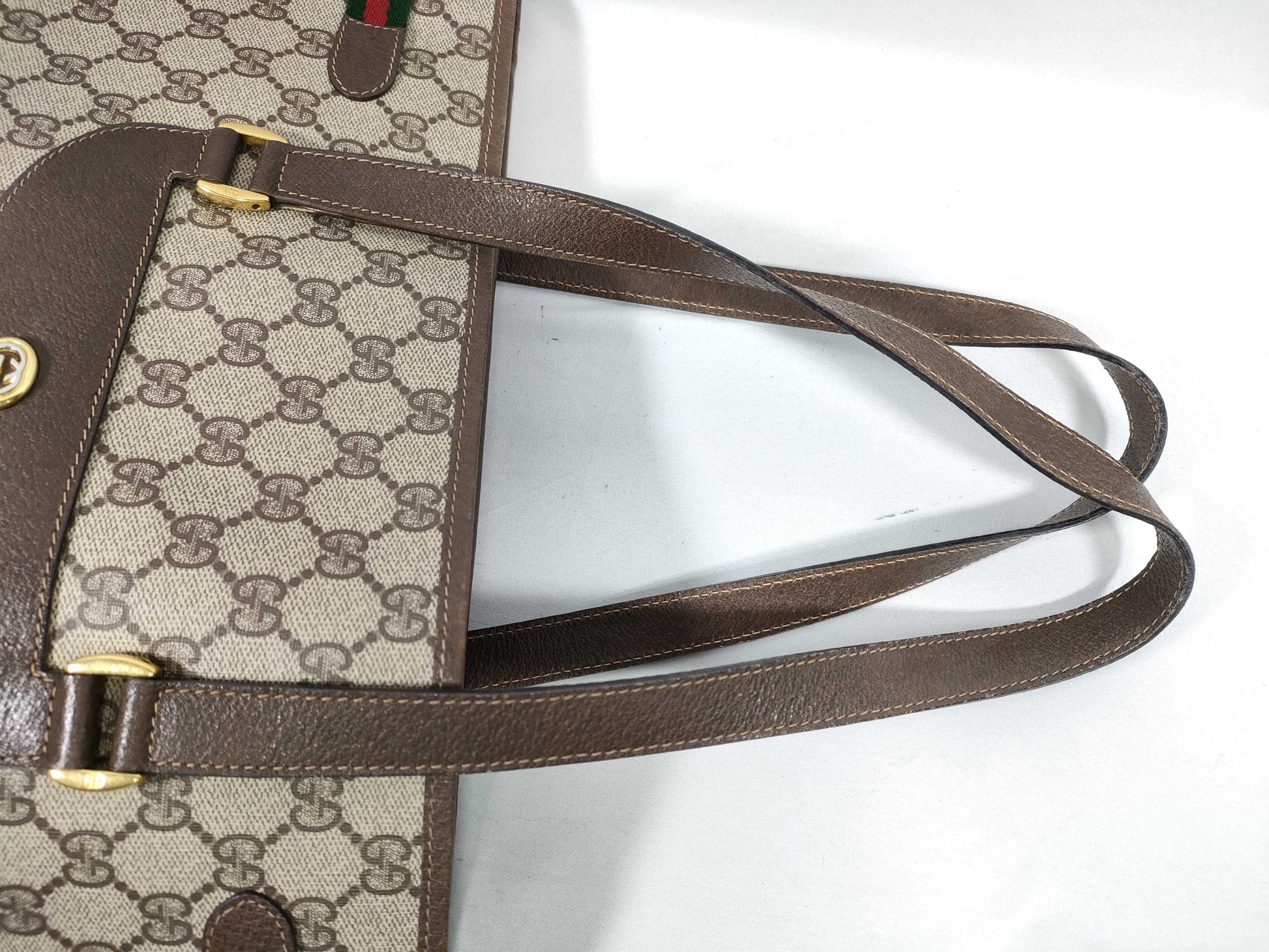 GUCCI GG Supreme GUCCI Gucci GG Supreme Sherry Line 39.02.091 Tote Bag Tote Bag