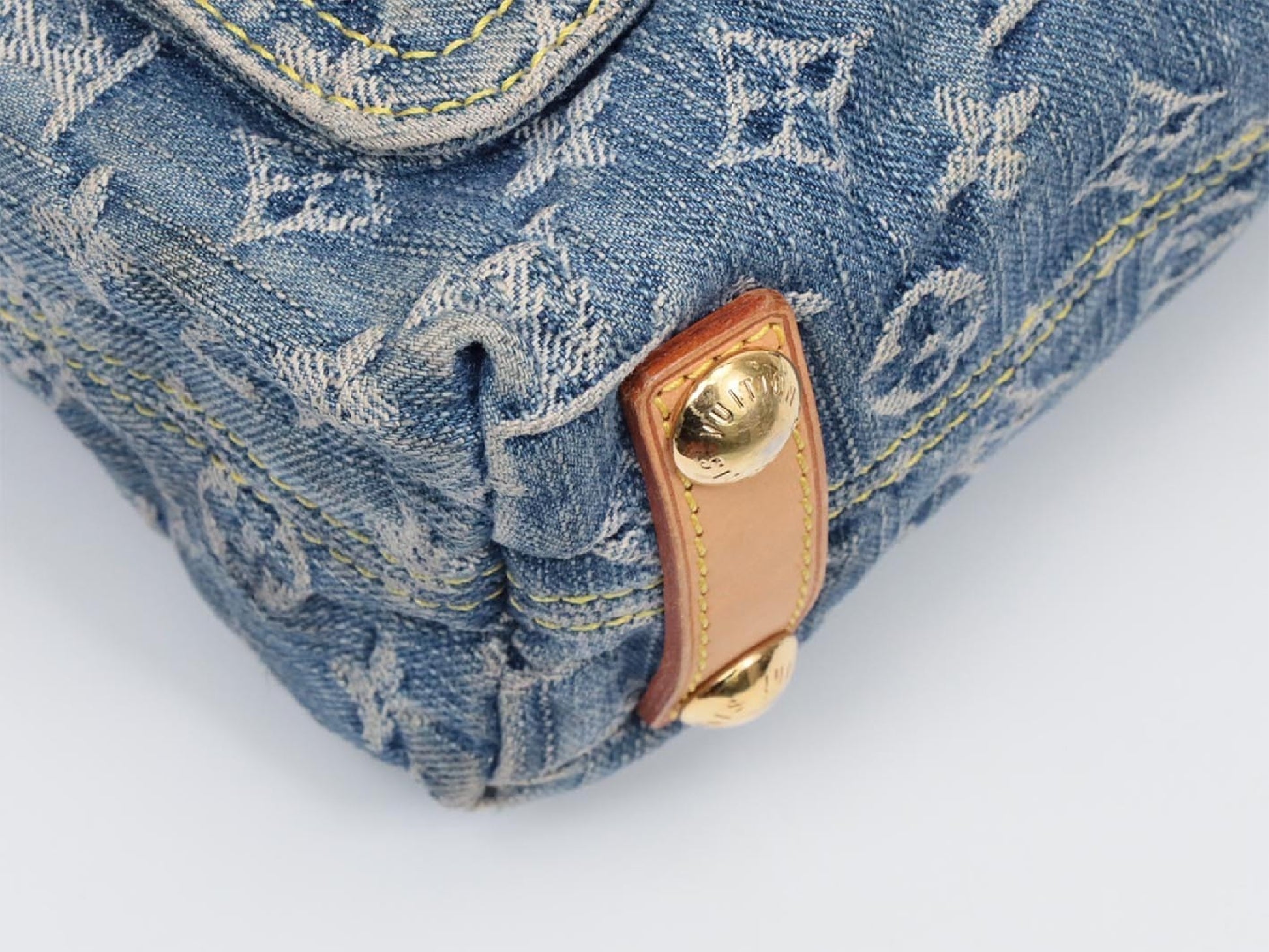 LOUIS VUITTON Monogram Denim Baggy PM M95049 Shoulder Bag