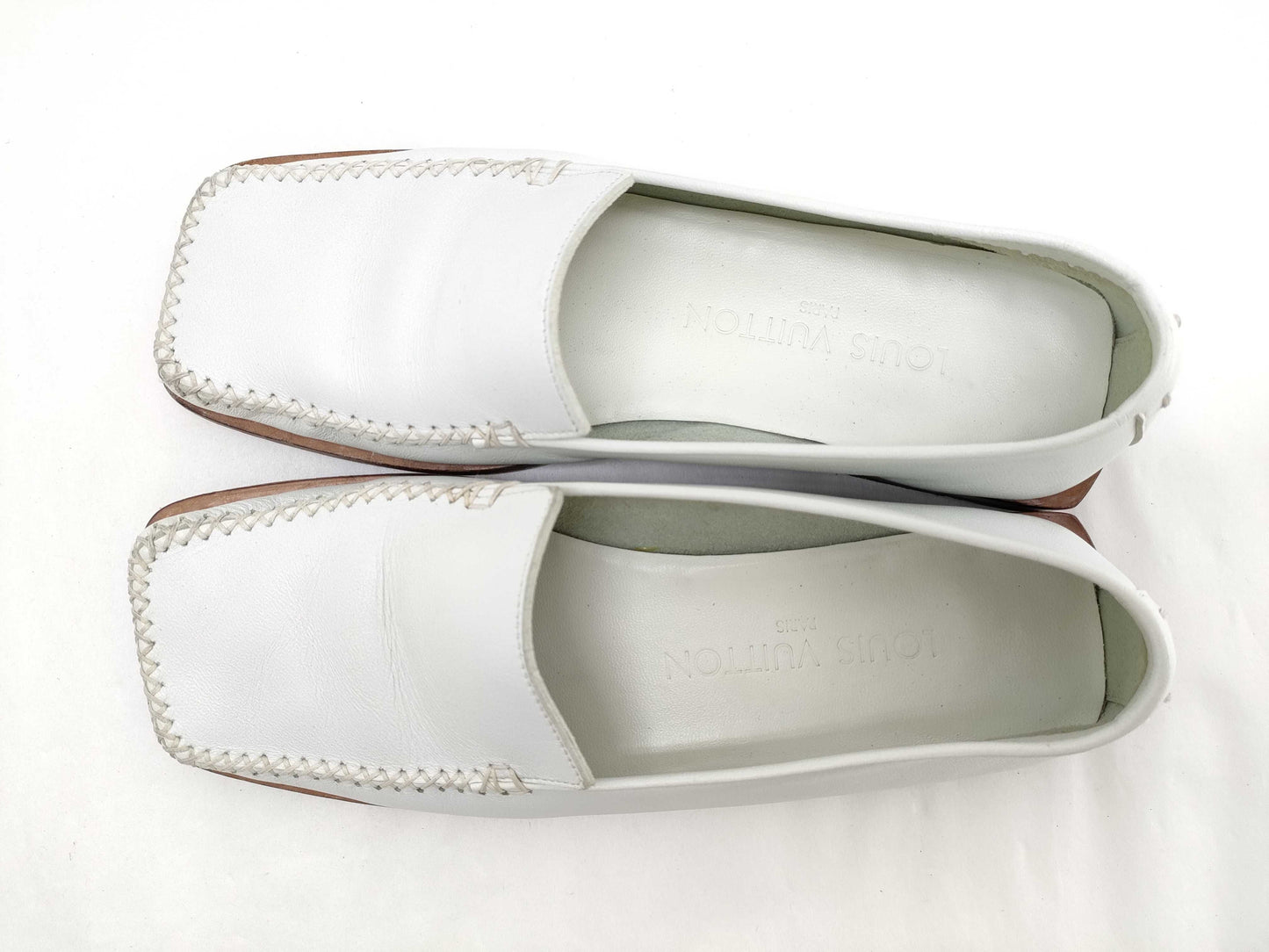 LOUIS VUITTON Leather Shoes Slip-on Loafers