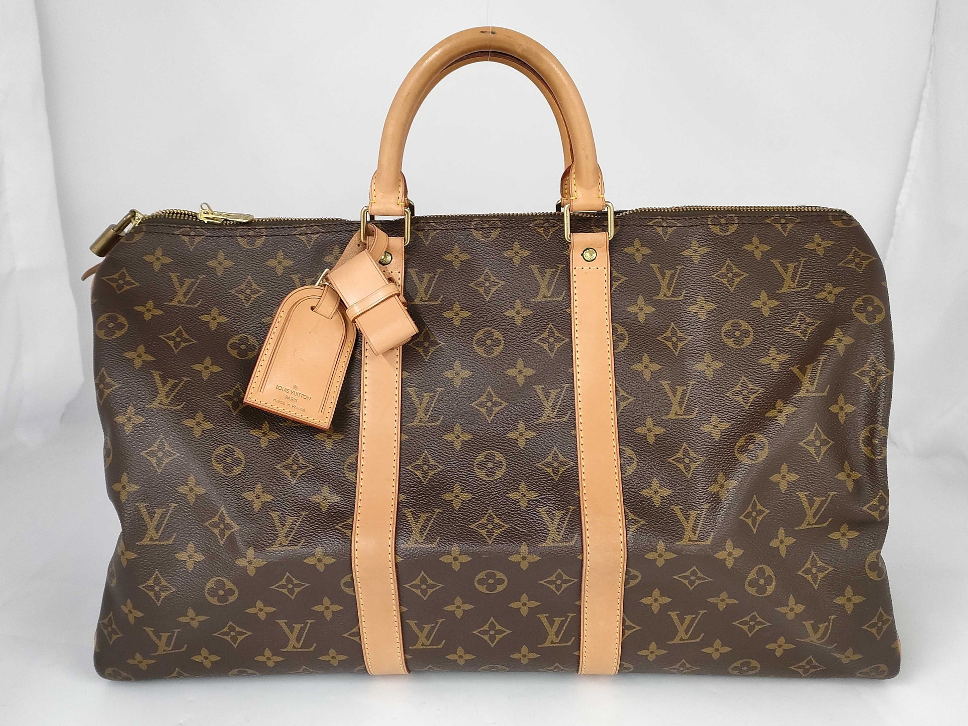 LOUIS VUITTON Monogram Keypol Boston Bag
