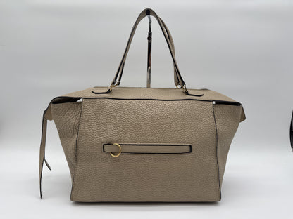 CELINE CELINE Handbag Small Ring Beige Leather Handbag