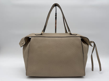 CELINE CELINE Handbag Small Ring Beige Leather Handbag