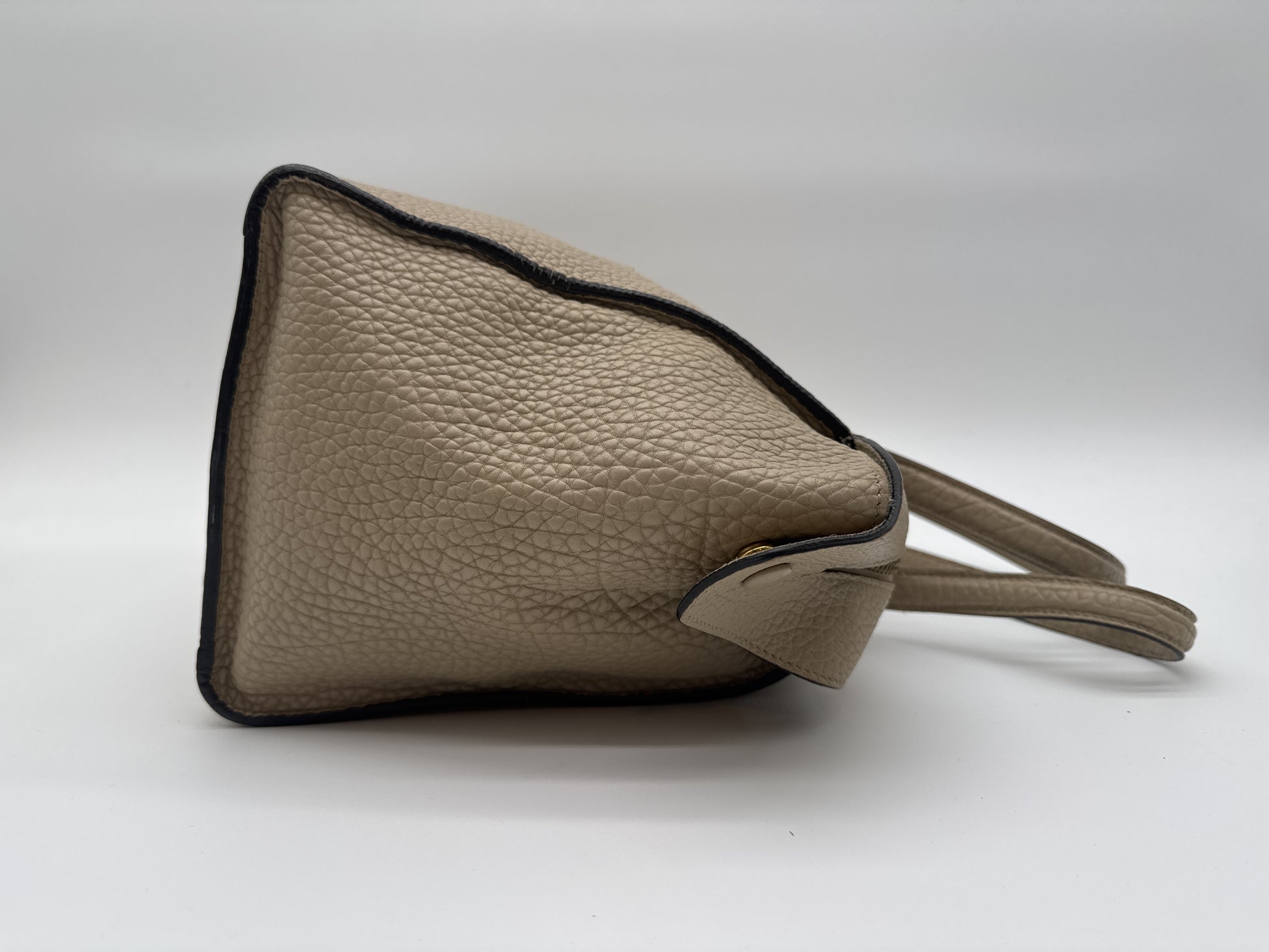 CELINE CELINE Handbag Small Ring Beige Leather Handbag