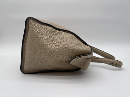 CELINE CELINE Handbag Small Ring Beige Leather Handbag