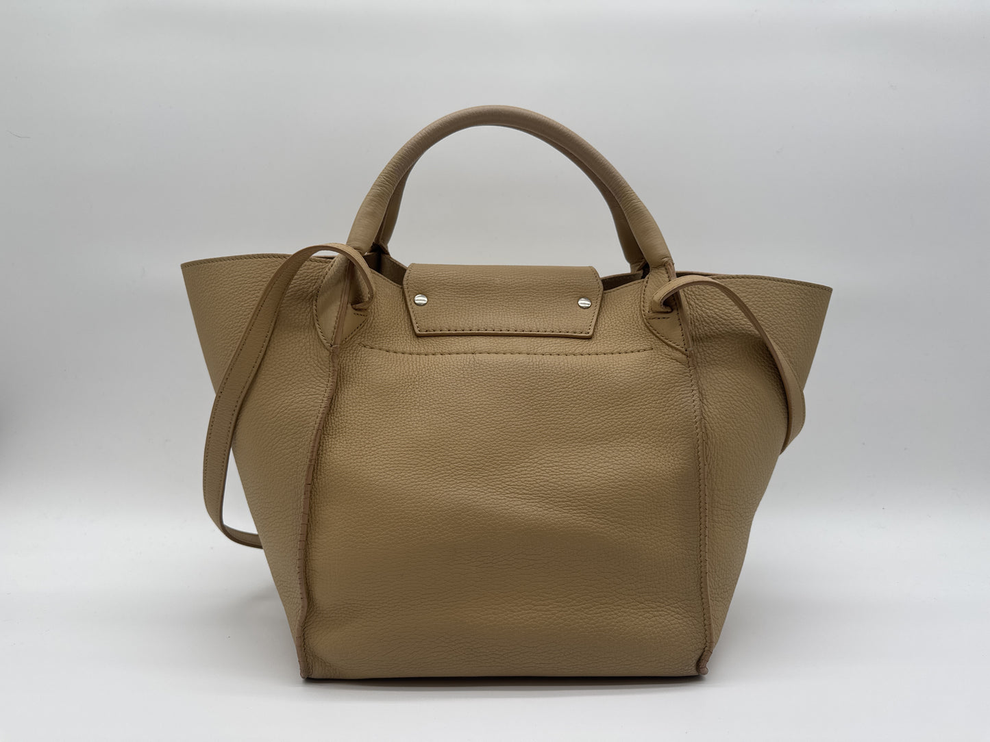 CELINE CELINE Handbag Big Bag Small Shoulder Bag 2way Beige Handbag