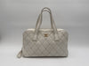 CHANEL CHANEL Handbag Wild Stitch Cocomark Matlasse White Handbag