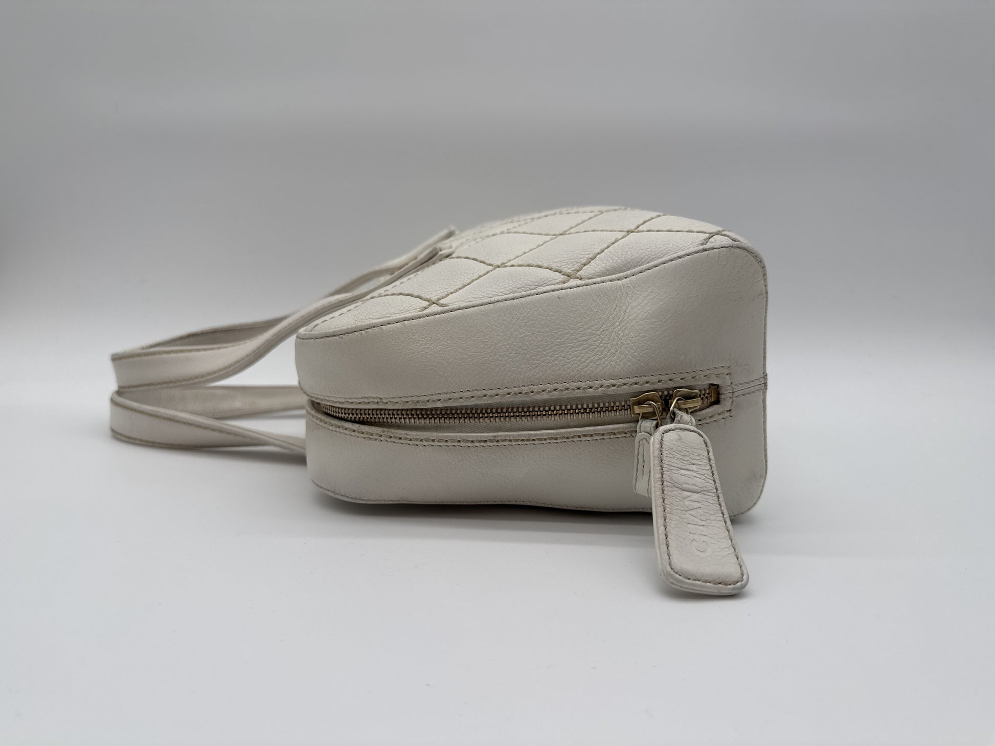 CHANEL CHANEL Handbag Wild Stitch Cocomark Matlasse White Handbag