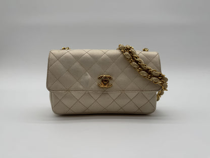 CHANEL CHANEL Shoulder Bag Mini Matrasse Satin Turnlock Coco Mark Shoulder Bag