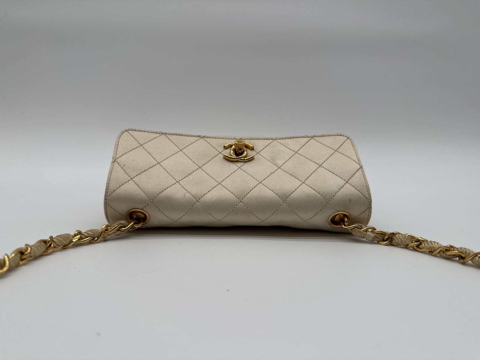 CHANEL CHANEL Shoulder Bag Mini Matrasse Satin Turnlock Coco Mark Shoulder Bag