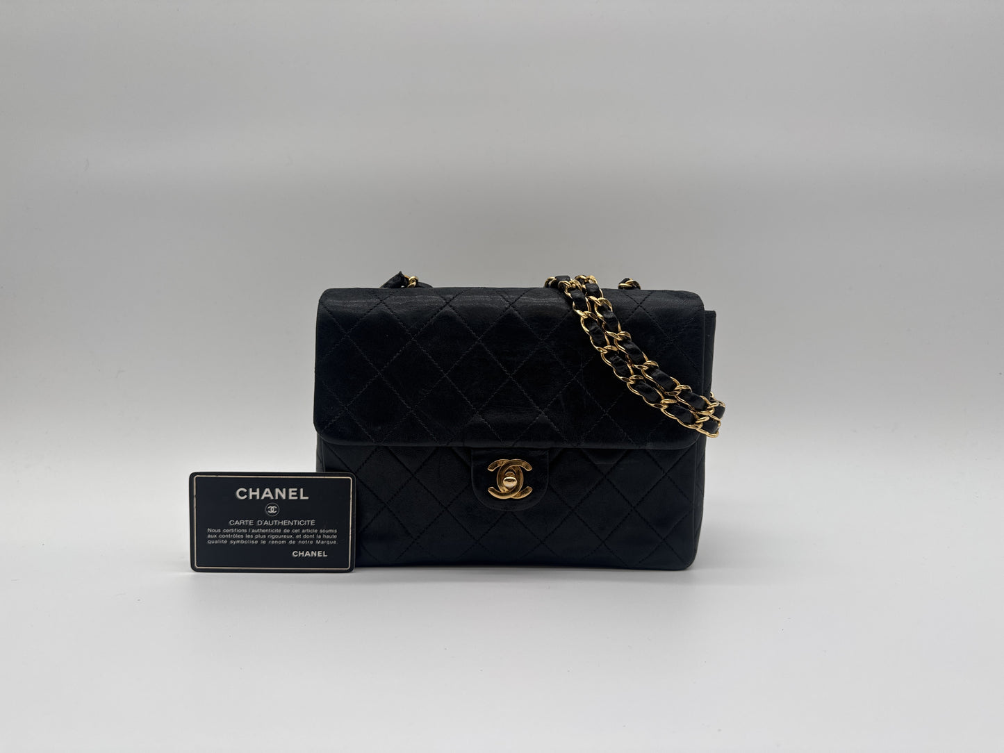 CHANEL CHANEL Shoulder Bag Matlasse Turnlock Cocomark Gold Fittings Black Shoulder Bag