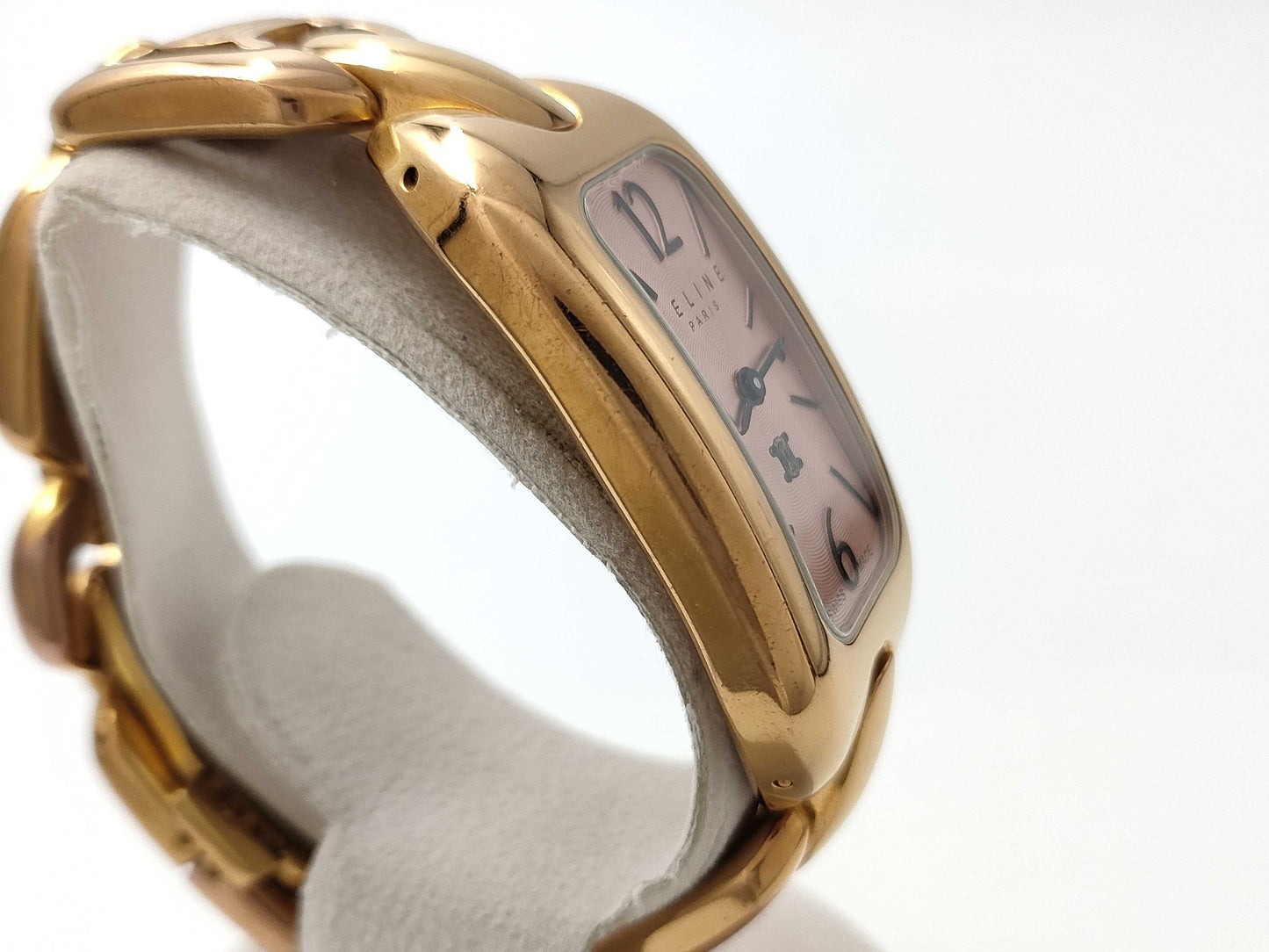 CELINE Triomphe 300/100FT Quartz Pink Dial Women's Watch