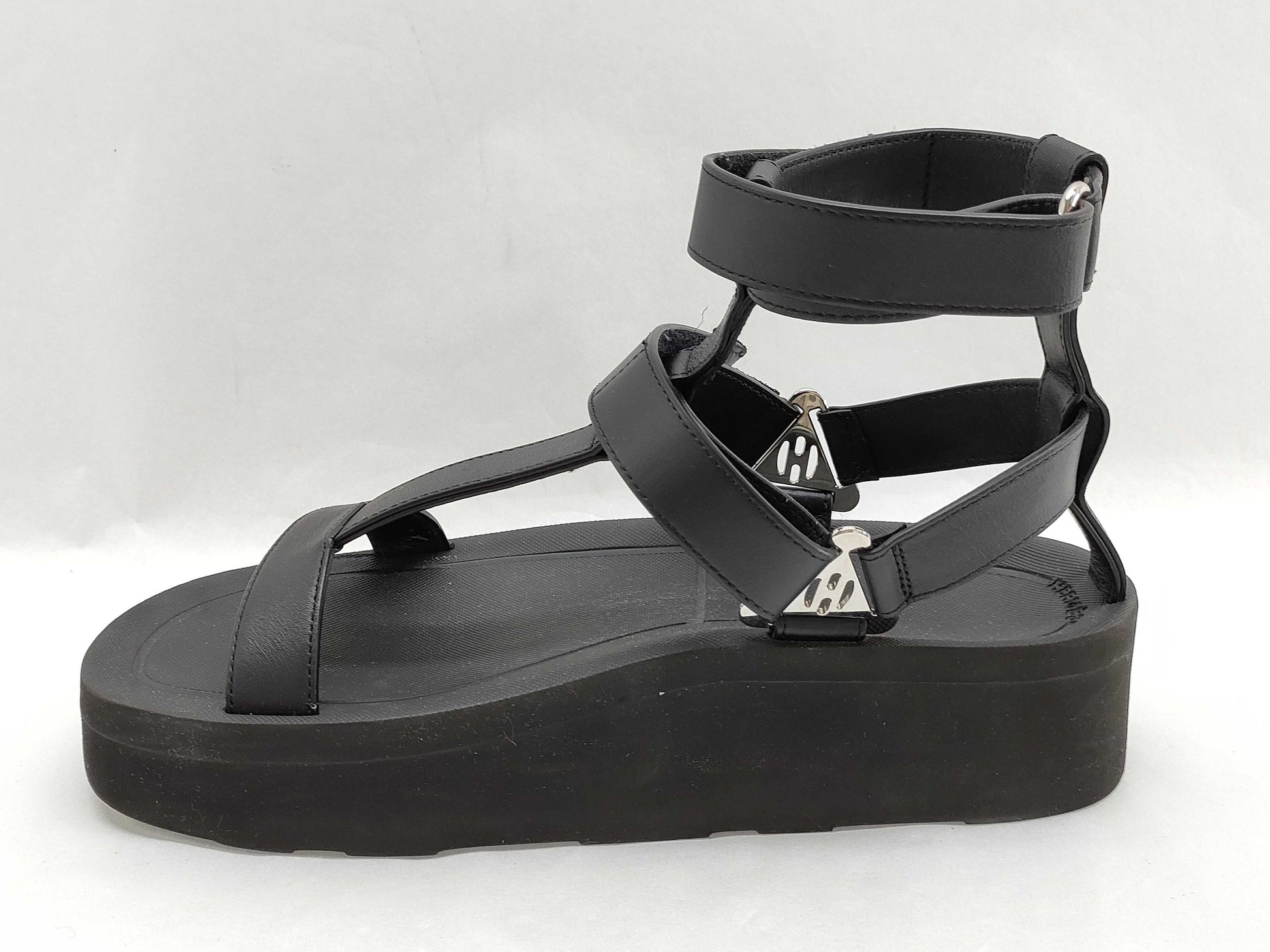 HERMES Hermes Enid Sandals Ankle Strap Leather 36 Sandals