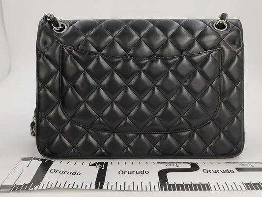 CHANEL A58600 Matlasse 30 Chain Shoulder Lambskin Black Silver Fittings W Flap 17th Shoulder Bag