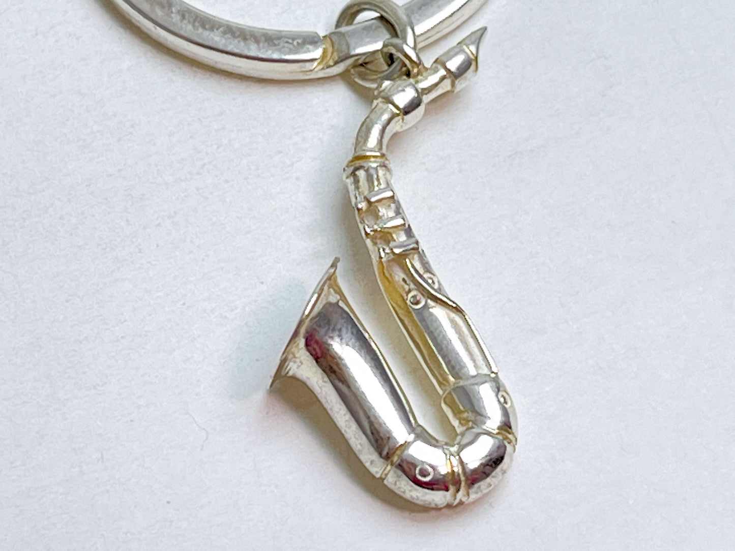 Tiffany&Co. Vintage Saxophone Keyring 925 Charm