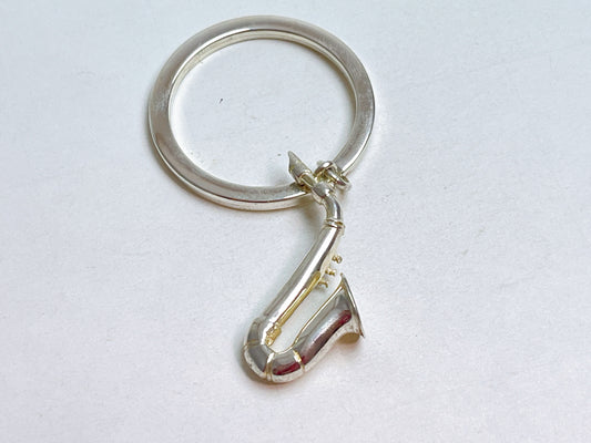 Tiffany&Co. Vintage Saxophone Keyring 925 Charm
